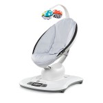 Fotoliu Balansoar Bebelusi 4MOMS MamaRoo 4.0 Plush Classic Gri